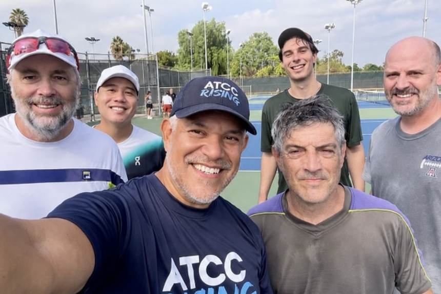 Members playing at Altadena Tennis